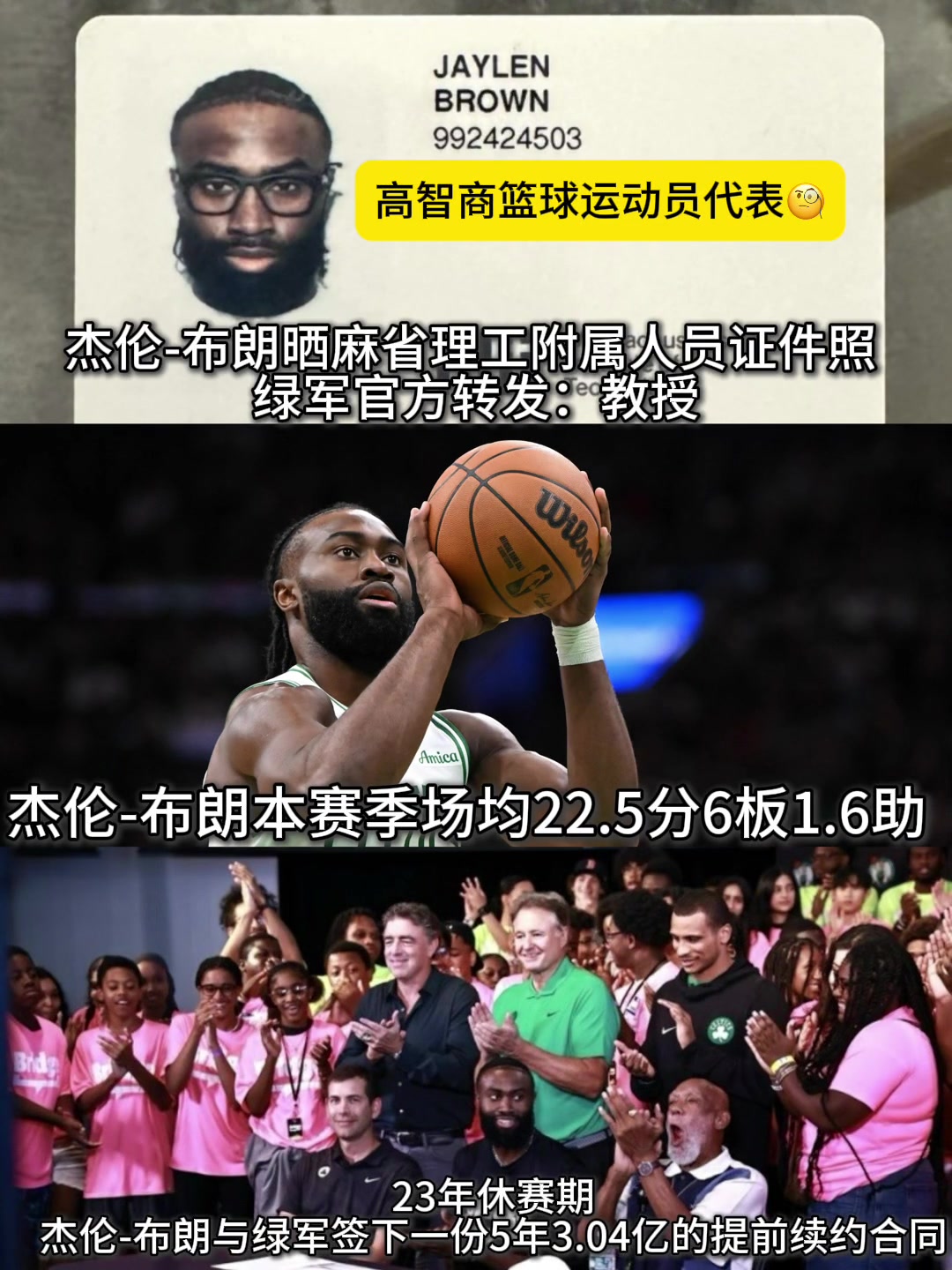杰倫-布朗不打球的話起碼也是華爾街的一個(gè)高管吧