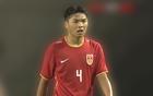 中國U16平東南亞隊，張君豪紅牌門將失誤。